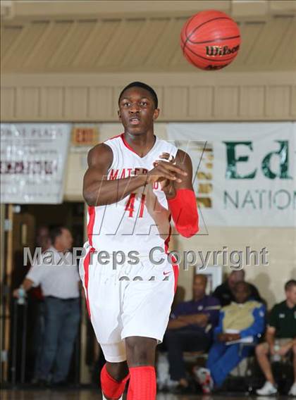 Thumbnail 1 in Mater Dei vs. Grace Prep (City of Palms Classic) photogallery.
