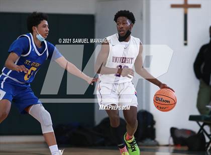 Thumbnail 2 in University vs St. Bernard (West  Side Tip off Classic) photogallery.