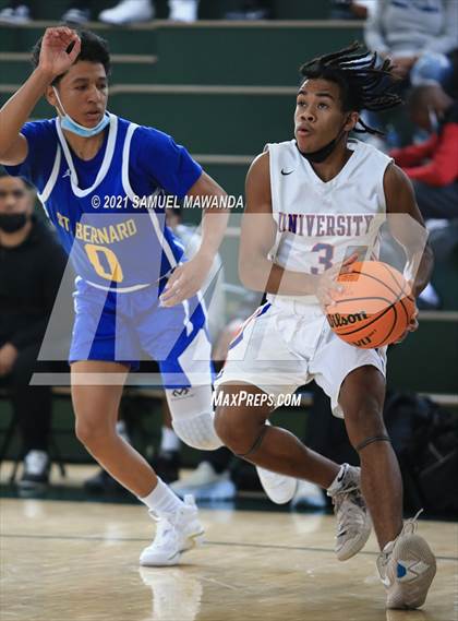 Thumbnail 1 in University vs St. Bernard (West  Side Tip off Classic) photogallery.