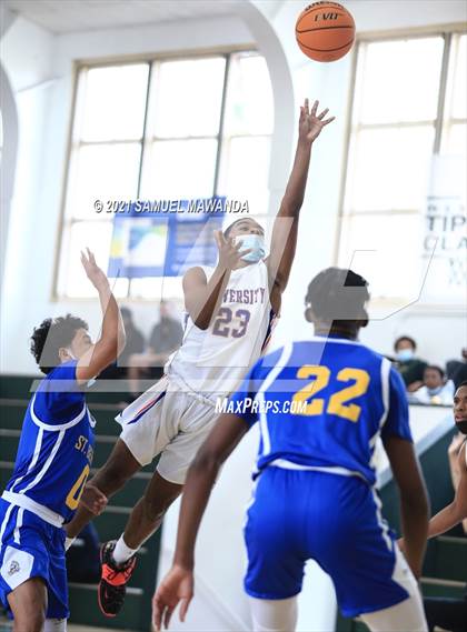 Thumbnail 3 in University vs St. Bernard (West  Side Tip off Classic) photogallery.
