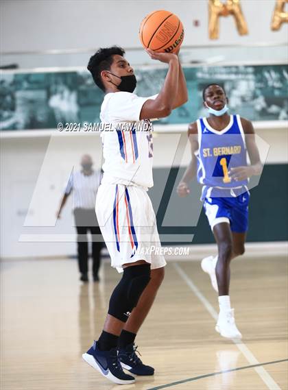 Thumbnail 2 in University vs St. Bernard (West  Side Tip off Classic) photogallery.