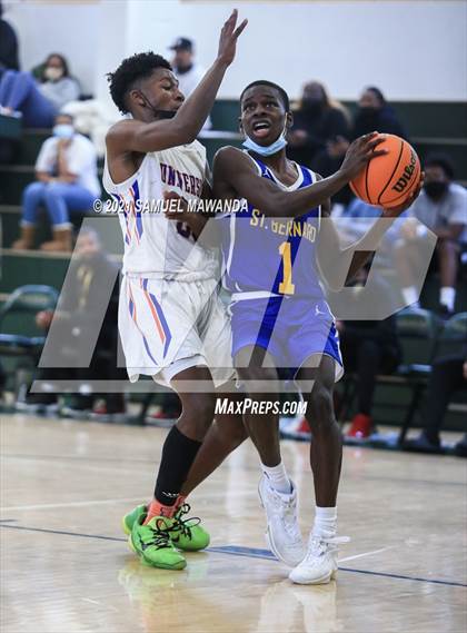 Thumbnail 1 in University vs St. Bernard (West  Side Tip off Classic) photogallery.