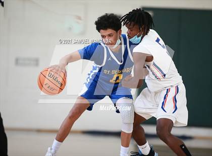 Thumbnail 3 in University vs St. Bernard (West  Side Tip off Classic) photogallery.