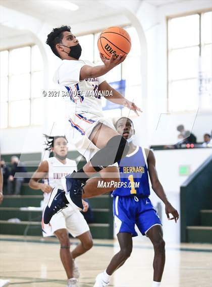 Thumbnail 2 in University vs St. Bernard (West  Side Tip off Classic) photogallery.