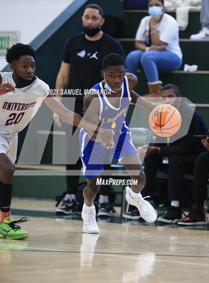 Thumbnail 2 in University vs St. Bernard (West  Side Tip off Classic) photogallery.