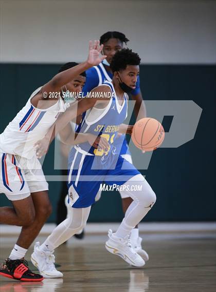 Thumbnail 2 in University vs St. Bernard (West  Side Tip off Classic) photogallery.