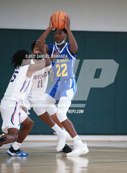 Thumbnail 1 in University vs St. Bernard (West  Side Tip off Classic) photogallery.