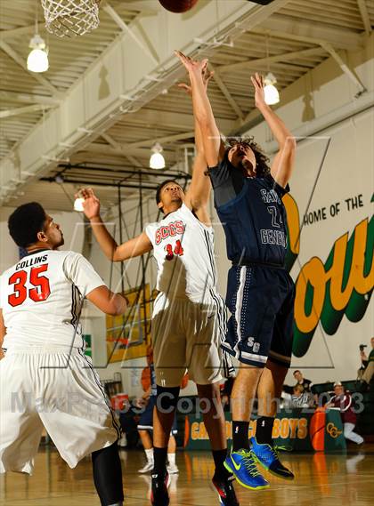 Thumbnail 1 in St. Genevieve vs. Santa Clarita Christian (Canyon Classic) photogallery.