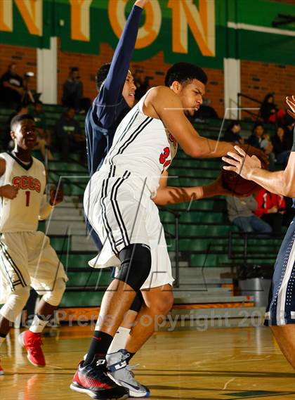 Thumbnail 3 in St. Genevieve vs. Santa Clarita Christian (Canyon Classic) photogallery.