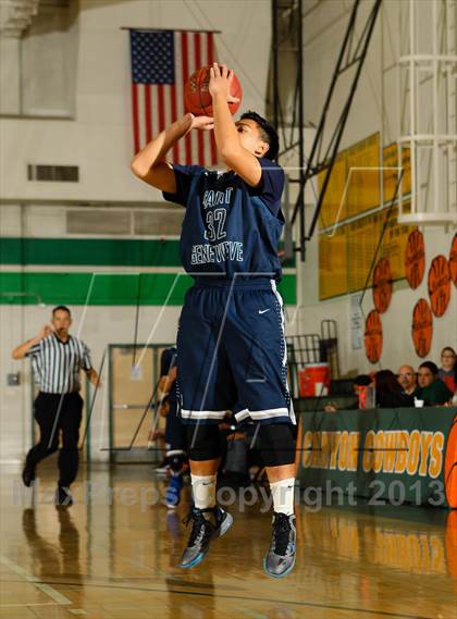 Thumbnail 1 in St. Genevieve vs. Santa Clarita Christian (Canyon Classic) photogallery.