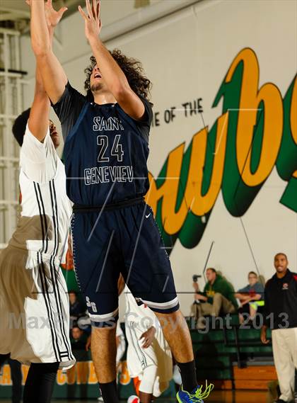 Thumbnail 1 in St. Genevieve vs. Santa Clarita Christian (Canyon Classic) photogallery.