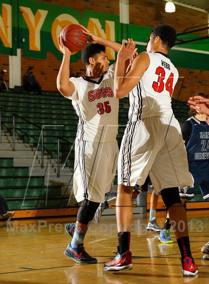 Thumbnail 1 in St. Genevieve vs. Santa Clarita Christian (Canyon Classic) photogallery.