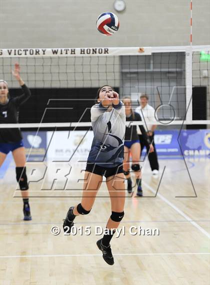 Thumbnail 2 in Upland Christian Academy vs. Branson (CIF State D5 Final) photogallery.