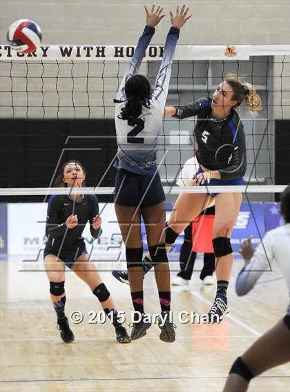 Thumbnail 2 in Upland Christian Academy vs. Branson (CIF State D5 Final) photogallery.