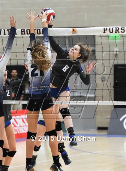 Thumbnail 2 in Upland Christian Academy vs. Branson (CIF State D5 Final) photogallery.