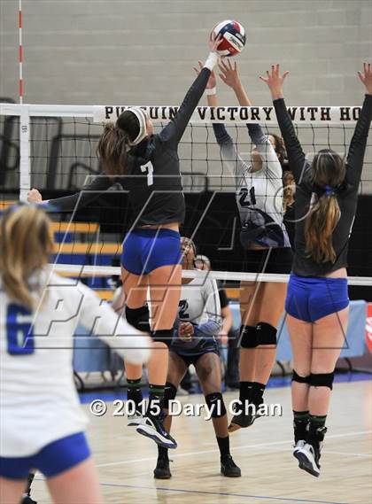 Thumbnail 2 in Upland Christian Academy vs. Branson (CIF State D5 Final) photogallery.