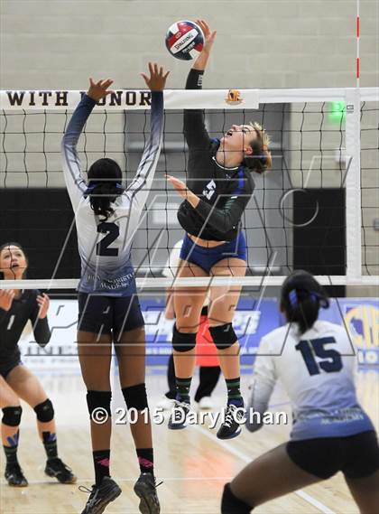 Thumbnail 1 in Upland Christian Academy vs. Branson (CIF State D5 Final) photogallery.