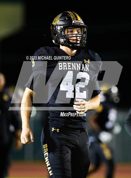 Thumbnail 2 in Brennan vs. United South (UIL Football 6A Division 1 Bi-District) photogallery.