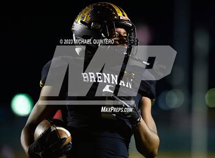 Thumbnail 1 in Brennan vs. United South (UIL Football 6A Division 1 Bi-District) photogallery.