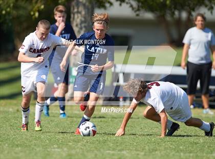 Thumbnail 1 in Charlotte Latin vs. Cannon (Ravenscroft Soccer Invitational) photogallery.