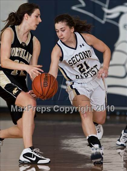 Thumbnail 3 in Northland Christian vs. Second Baptist (TAPPS District 4-4A Basketball Tournament) photogallery.