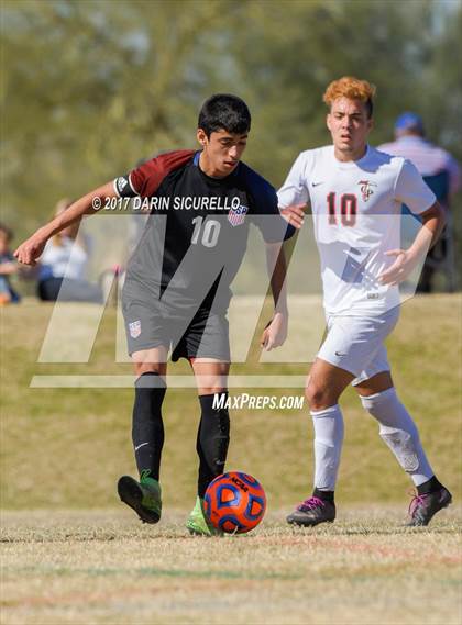 Thumbnail 2 in NFL Yet Academy vs. Chandler Prep (AIA 3A Quarterfinal)  photogallery.