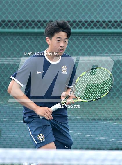 Thumbnail 2 in Menlo School vs. Lowell (CIF NorCal Regional Team Tennis Championships) photogallery.