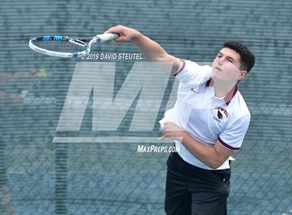 Thumbnail 1 in Menlo School vs. Lowell (CIF NorCal Regional Team Tennis Championships) photogallery.