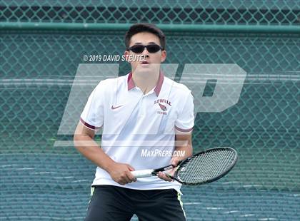 Thumbnail 3 in Menlo School vs. Lowell (CIF NorCal Regional Team Tennis Championships) photogallery.