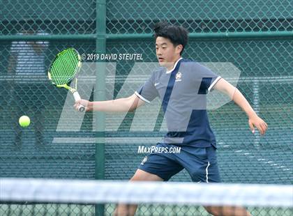 Thumbnail 1 in Menlo School vs. Lowell (CIF NorCal Regional Team Tennis Championships) photogallery.