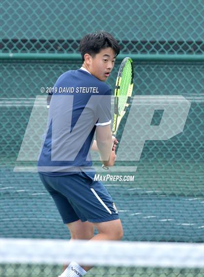 Thumbnail 2 in Menlo School vs. Lowell (CIF NorCal Regional Team Tennis Championships) photogallery.