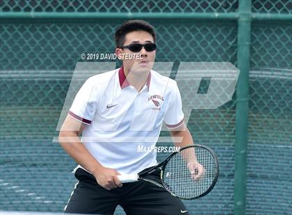 Thumbnail 1 in Menlo School vs. Lowell (CIF NorCal Regional Team Tennis Championships) photogallery.