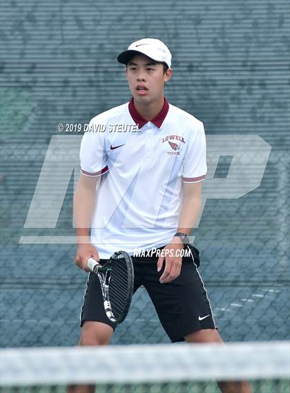 Thumbnail 2 in Menlo School vs. Lowell (CIF NorCal Regional Team Tennis Championships) photogallery.