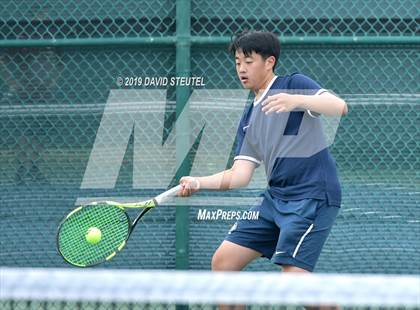 Thumbnail 2 in Menlo School vs. Lowell (CIF NorCal Regional Team Tennis Championships) photogallery.