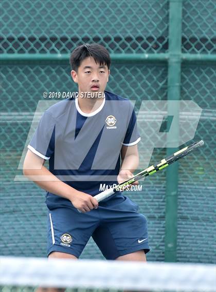 Thumbnail 3 in Menlo School vs. Lowell (CIF NorCal Regional Team Tennis Championships) photogallery.