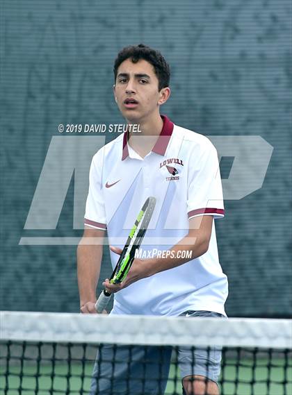 Thumbnail 2 in Menlo School vs. Lowell (CIF NorCal Regional Team Tennis Championships) photogallery.