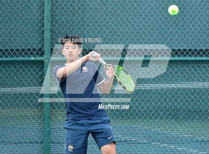 Thumbnail 3 in Menlo School vs. Lowell (CIF NorCal Regional Team Tennis Championships) photogallery.