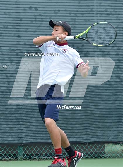 Thumbnail 1 in Menlo School vs. Lowell (CIF NorCal Regional Team Tennis Championships) photogallery.