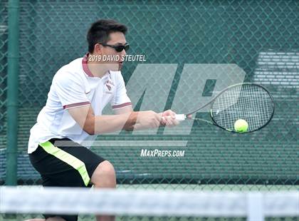 Thumbnail 2 in Menlo School vs. Lowell (CIF NorCal Regional Team Tennis Championships) photogallery.