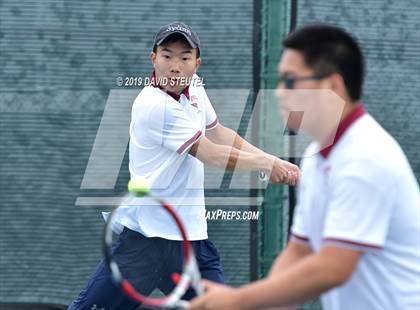 Thumbnail 1 in Menlo School vs. Lowell (CIF NorCal Regional Team Tennis Championships) photogallery.