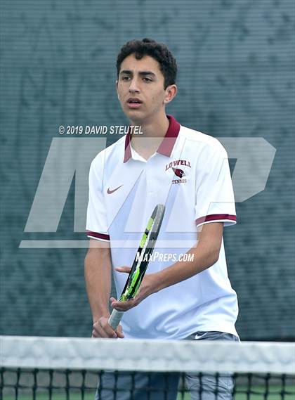 Thumbnail 3 in Menlo School vs. Lowell (CIF NorCal Regional Team Tennis Championships) photogallery.