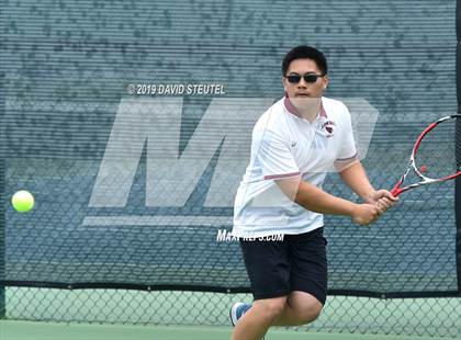 Thumbnail 2 in Menlo School vs. Lowell (CIF NorCal Regional Team Tennis Championships) photogallery.