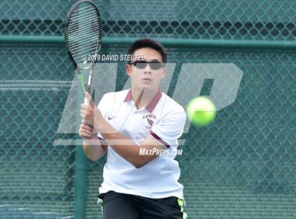 Thumbnail 2 in Menlo School vs. Lowell (CIF NorCal Regional Team Tennis Championships) photogallery.