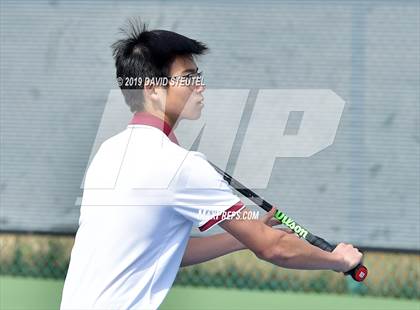 Thumbnail 3 in Menlo School vs. Lowell (CIF NorCal Regional Team Tennis Championships) photogallery.