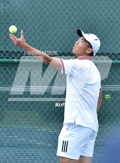 Thumbnail 1 in Menlo School vs. Lowell (CIF NorCal Regional Team Tennis Championships) photogallery.