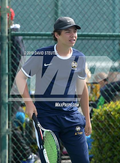 Thumbnail 3 in Menlo School vs. Lowell (CIF NorCal Regional Team Tennis Championships) photogallery.