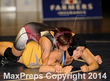 Thumbnail 2 in CIF State Girls Wrestling Championships (Finals) photogallery.