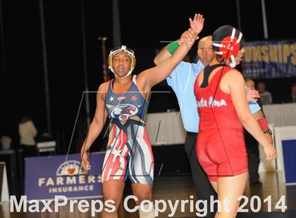 Thumbnail 2 in CIF State Girls Wrestling Championships (Finals) photogallery.