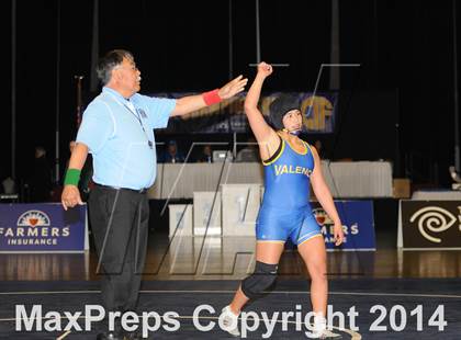 Thumbnail 2 in CIF State Girls Wrestling Championships (Finals) photogallery.