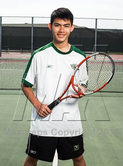 Thumbnail 3 in Monterey Trail Boys Tennis Team and Individual Photos photogallery.